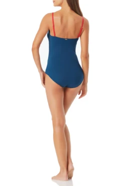 Anne Cole - Colorblock Lingerie Maillot One Piece Swimsuit -One-Pieces Store anne cole color block lingerie maillot back 1298 21MO02474