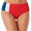 Anne Cole - Colorblock Mid Rise Bikini Bottom