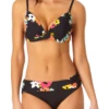 Anne Cole - Cup Sized Shirred Underwire Twist Front Bikini 2 Anne Cole - Cup Sized Shirred Underwire Twist Front Bikini -One-Pieces Store anne cole island bloom shirred uw ots bikini top front crop 588 21MT16627