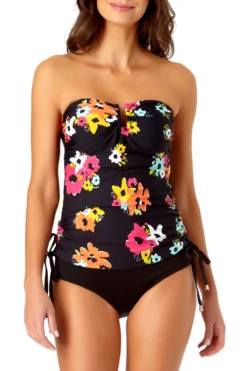 Anne Cole - Bandeau Tankini With U Trim