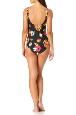 Anne Cole - Sweetheart U Trim One Piece Swimsuit -One-Pieces Store anne cole island bloom sweetheart u trim ruched one piece back 826 21MO075272