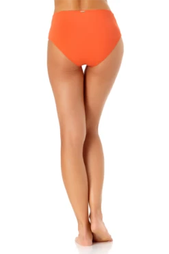 Anne Cole - Mid Rise Bikini Bottom -One-Pieces Store anne cole live in color mid rise bikini bottom ORG back 2101 21MB34301