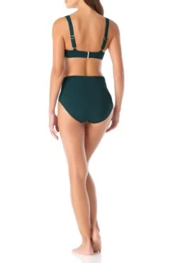 Anne Cole - Underwire Twist Front Bikini Swim Top -One-Pieces Store anne cole live in color underwire twist front cup size bikini top euca back 1559 20MT10501