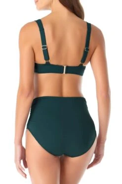 Anne Cole - Underwire Twist Front Bikini Swim Top -One-Pieces Store anne cole live in color underwire twist front cup size bikini top euca back crop 1559 20MT10501