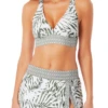 Anne Cole - Halter Bikini With X Back -One-Pieces Store anne cole palm breeze marilyn x back bikini top grco front crop 708 21MT19383
