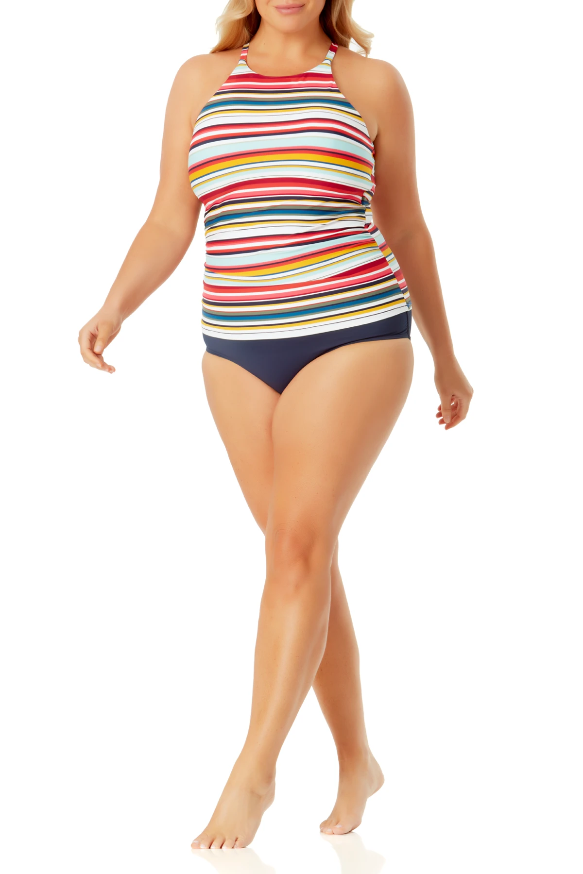 Anne Cole Plus - High Neck Tankini Top 6 Anne Cole Plus - High Neck Tankini Top - Image 4