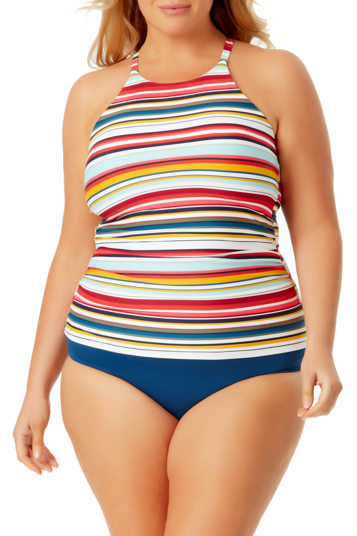 Anne Cole Plus - High Neck Tankini Top 3 Anne Cole Plus - High Neck Tankini Top