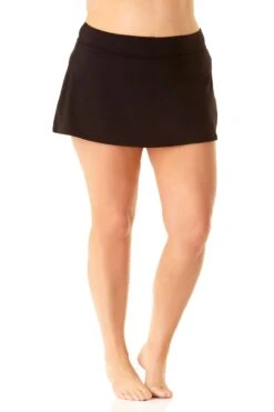 Anne Cole Plus - Classic Skirt Swim Bottom 21 Anne Cole Plus - Classic Skirt Swim Bottom -One-Pieces Store anne cole plus classic swim skirt black sidefull 2490 20pb40001 1